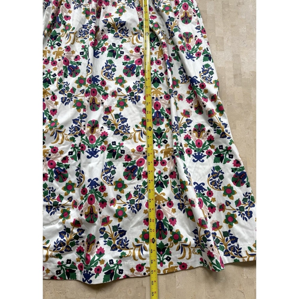 Boden NWT Scandi Folk Floral Cotton Fit and Flare Square Neck Dress Plus Size 20 - Picture 6 of 11